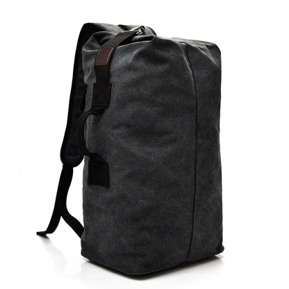 Canvas Travel Backpack for Men – Large Capacity Mountaineering Duffel Bag