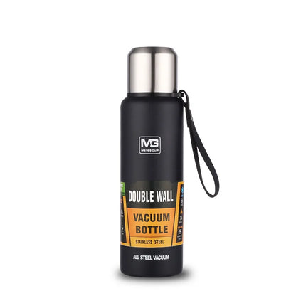 Large Capacity Stainless Steel Vacuum Flask – Insulated Thermos with Carry Bag & Rope