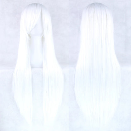 80cm Long Synthetic Cosplay Wig – Straight Hair, 36 Colors