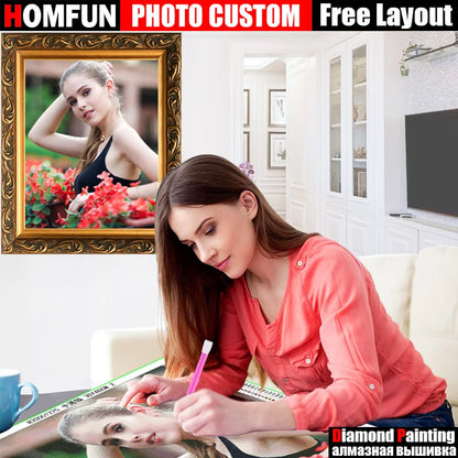 5D Diamond Painting Kit Custom Photo - DIY Rhinestone Embroidery