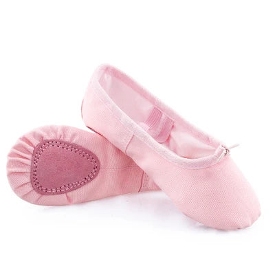 Canvas Ballet Slippers Split Sole Dance Shoes for Kids & Adults