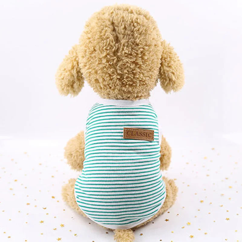 Striped Classic Vest Tank Top for Cats & Small Dogs