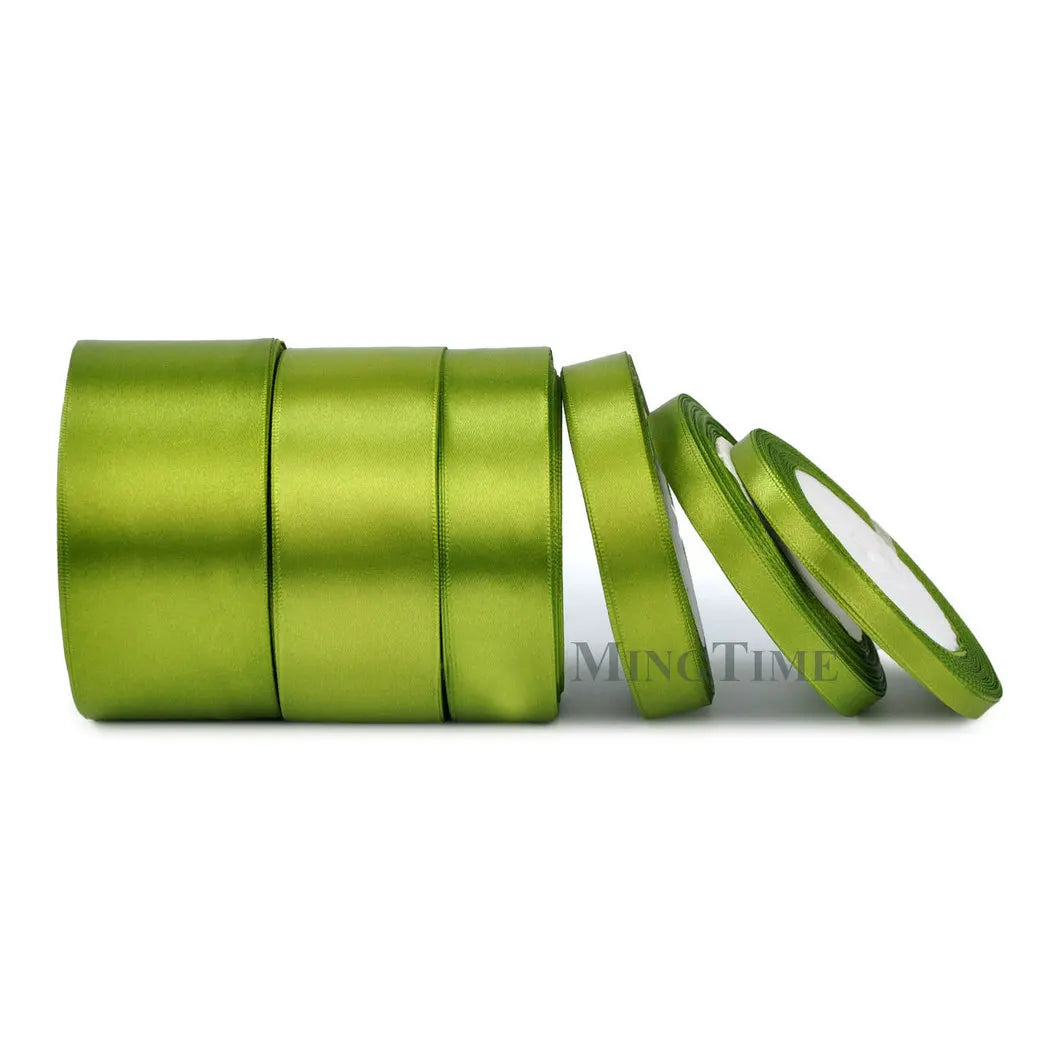Satin Ribbon 25 Yards – 6mm to 50mm Wide, Multiple Colors