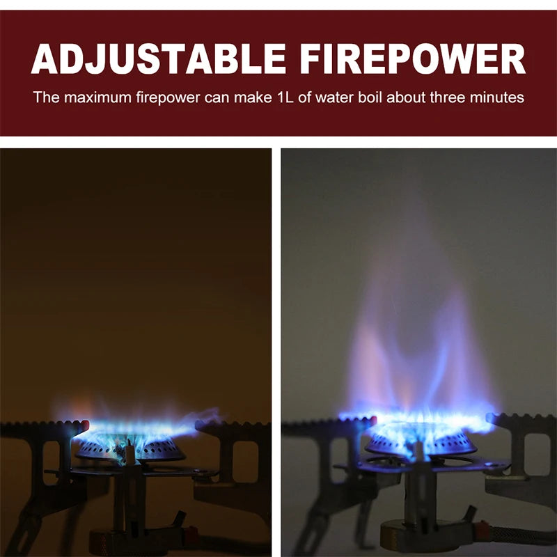 Portable Camping Gas Stove – Outdoor Backpacking Burner with Strong Flame