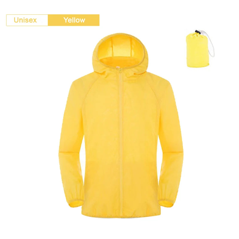 Waterproof Rain Jacket – Unisex Camping & Outdoor Windbreaker