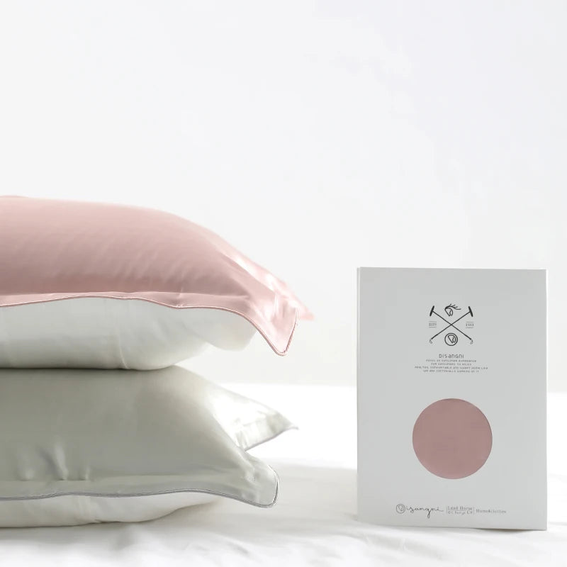 100% Mulberry Silk Pillowcase – Pure Silk Front & Lyocell Back