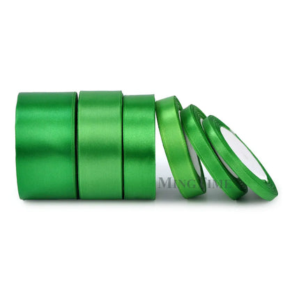 Satin Ribbon 25 Yards – 6mm to 50mm Wide, Multiple Colors