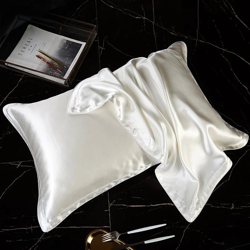 100% Mulberry Silk Pillowcase – Pure Silk Front & Lyocell Back