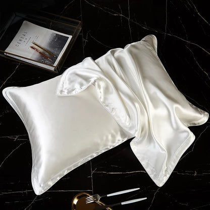 100% Mulberry Silk Pillowcase – Pure Silk Front & Lyocell Back