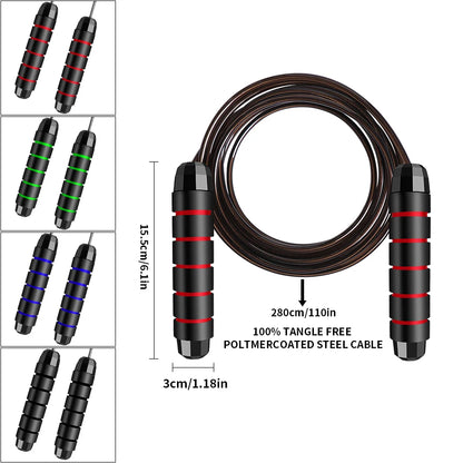 Speed Jump Rope – Adjustable Steel Wire Skipping Rope for Fitness