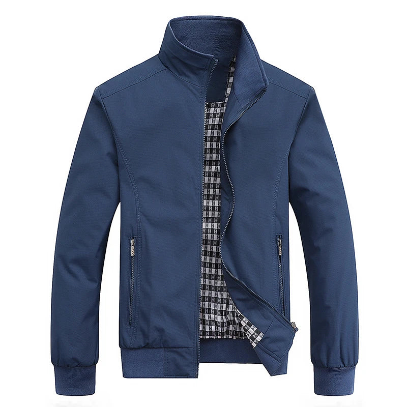 Men's Slim Fit Bomber Jacket – Casual Zip-Up Baseball Jacket