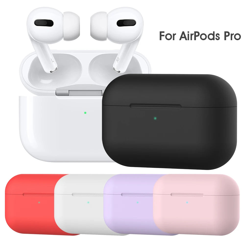 Silicone AirPods Case – Soft Protective Cover for AirPods 1, 2 & Pro