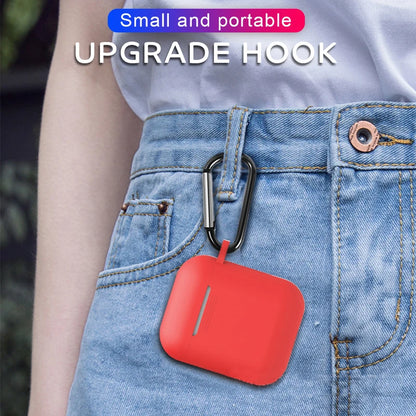 Silicone AirPods Case with Carabiner Clip – Shockproof Cover