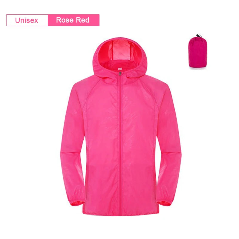 Waterproof Rain Jacket – Unisex Camping & Outdoor Windbreaker