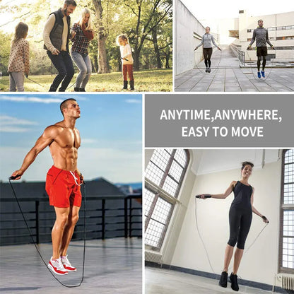 Speed Jump Rope – Adjustable Steel Wire Skipping Rope for Fitness