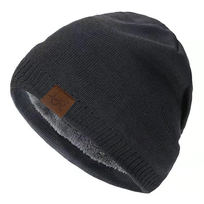 Fur Lined Knit Beanie – Unisex Warm Winter Hat