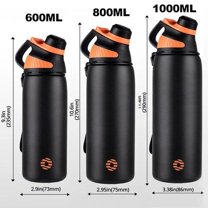 Insulated Stainless Steel Water Bottle with Magnetic Lid