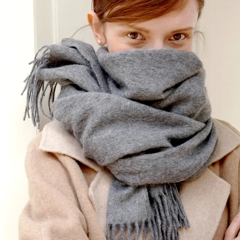 Cashmere Wool Winter Scarf for Women – Soft Wrap Shawl