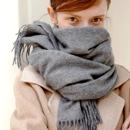 Cashmere Wool Winter Scarf for Women – Soft Wrap Shawl
