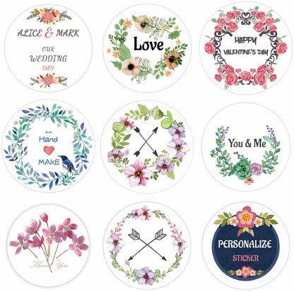 Custom Thank You Stickers 100 Pack – Personalized Logo Labels