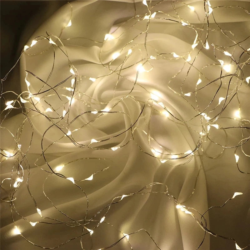 LED Fairy String Lights – Battery Powered Copper Wire (1M–10M)