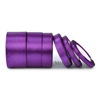 Satin Ribbon 25 Yards – 6mm to 50mm Wide, Multiple Colors