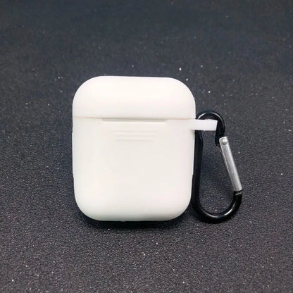 Silicone AirPods Case with Carabiner Clip – Shockproof Cover