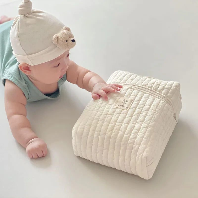 Quilted Cotton Diaper Bag Korean Style Mom Pouch