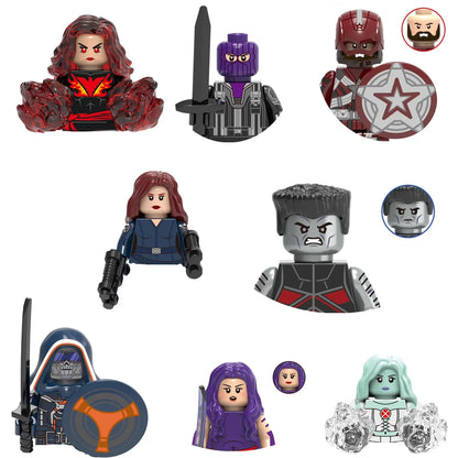 Superhero Mini Figures Building Blocks – 16 Designs, Movie Characters