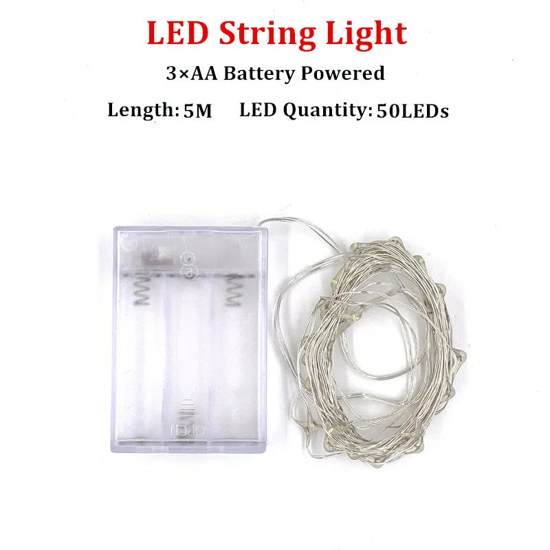 LED Fairy String Lights – Battery Powered Copper Wire (1M–10M)