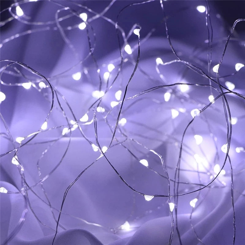 LED Fairy String Lights – Battery Powered Copper Wire (1M–10M)