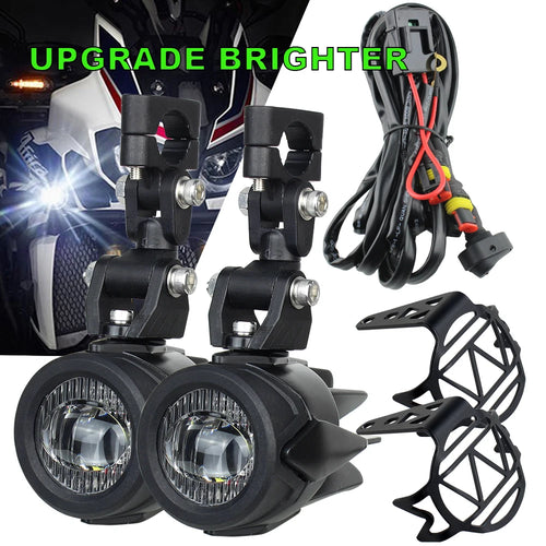 Motorcycle LED Fog Lights 40W 6000K Auxiliary Driving Lights for BMW R1200GS F800GS F700GS F650