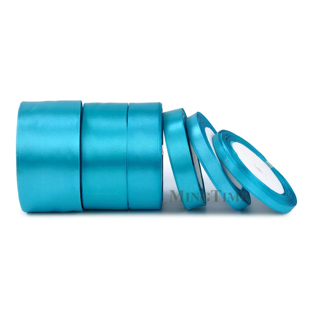 Satin Ribbon 25 Yards – 6mm to 50mm Wide, Multiple Colors