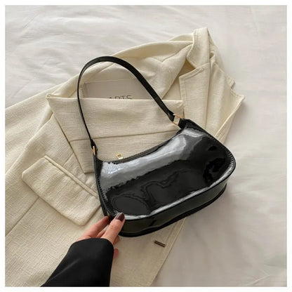 Women's PU Leather Shoulder Bag – Mini Underarm Handbag