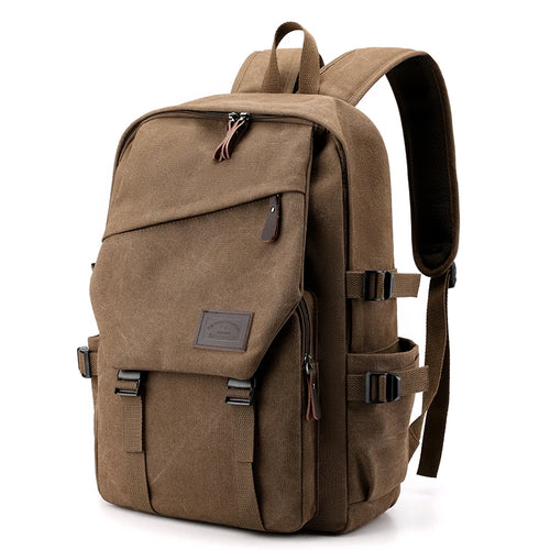 Large Capacity Canvas Travel Backpack for Men