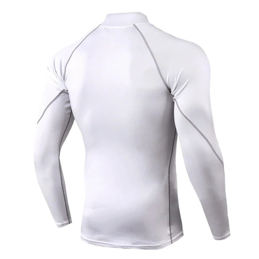 Men's Long Sleeve Compression Shirt – Quick Dry Gym & Running Top