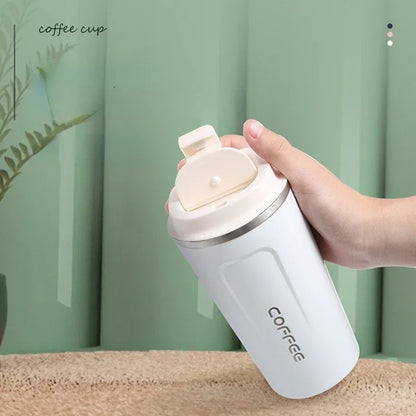 Stainless Steel Insulated Travel Coffee Mug – Leakproof Thermos