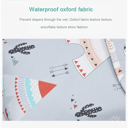 Waterproof Baby Diaper Bag Wet Dry Pouch with Wristlet