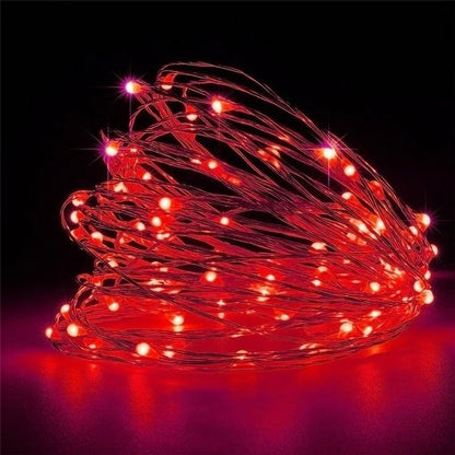 LED Fairy String Lights – Waterproof Copper Wire for Christmas, Wedding & Party
