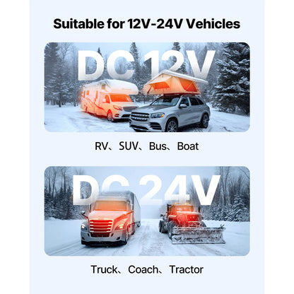 Diesel Air Parking Heater 8KW with LCD Panel & Remote Control – Truck Boat Trailer