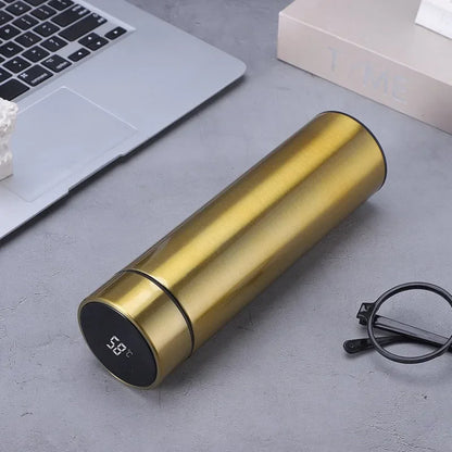 Smart Temperature Display Thermos Bottle – 500ml Insulated Water Bottle