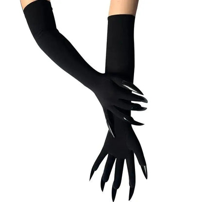 Halloween Long Claw Gloves – Scary Witch & Devil Costume Mittens