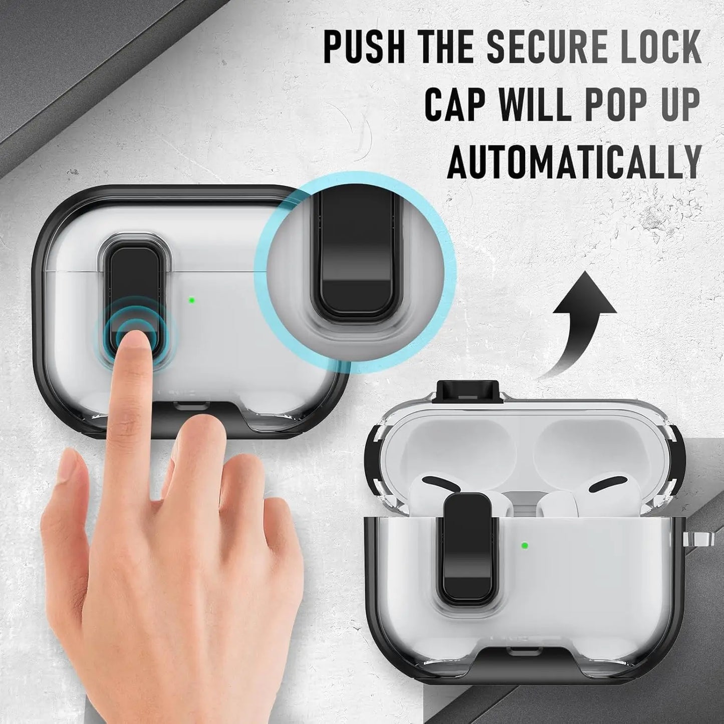 AirPods Pro 3 Clear Case with Cleaning Kit & Lanyard