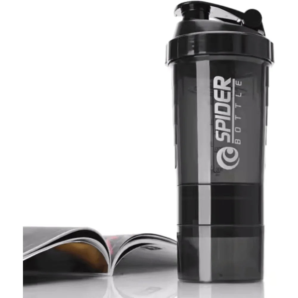 3 Layer Protein Shaker Bottle with Powder Storage