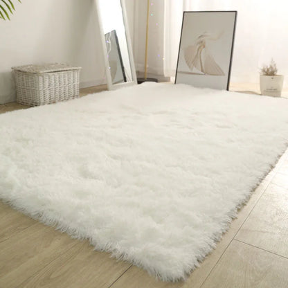 Fluffy Shaggy Area Rug – Soft Non-Slip Carpet for Living Room & Bedroom