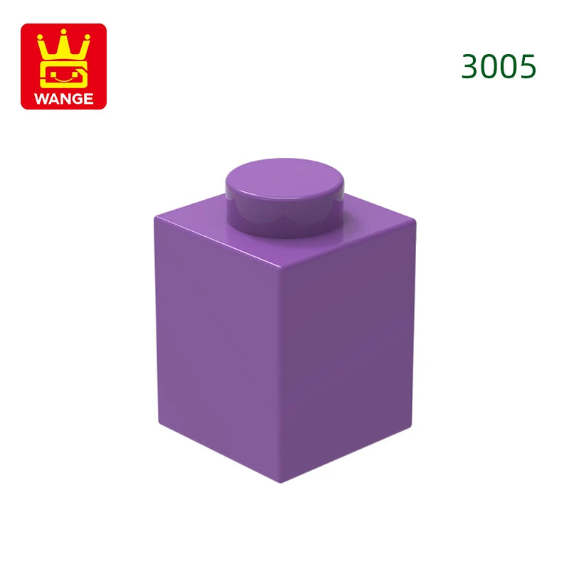 Wange 3005 1x1 Basic Brick MOC Parts – 232pcs Bulk Pack