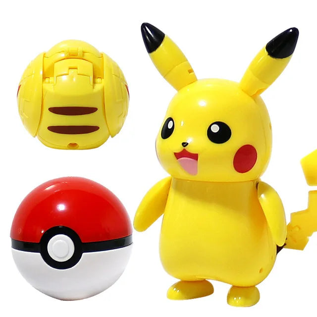 12 Style Pokémon Ball Pikachu Mewtwo Action Figure Collection