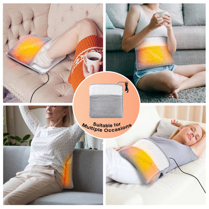 USB Electric Foot Warmer Heating Pad – Soft Plush Fleece