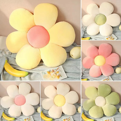 Flower Shape Throw Pillow – Cute Daisy Cushion for Home Decor