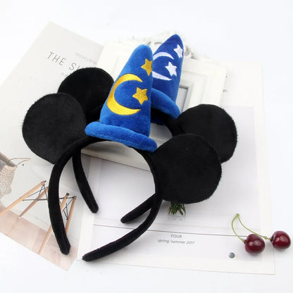 Mickey Mouse Ears Headband – Plush Sorcerer Wizard Hat
